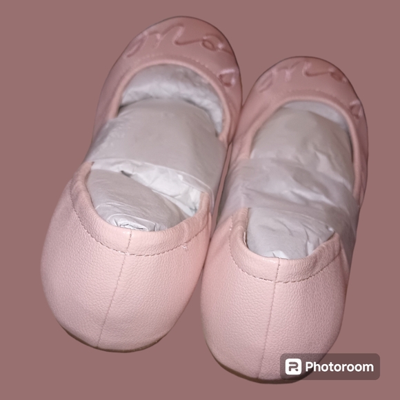 🎈🆕NWT ED by Ellen DeGeneres Peony Pink LOVE Ballet Flats Vegan PRICE IS FIRM - Picture 7 of 9
